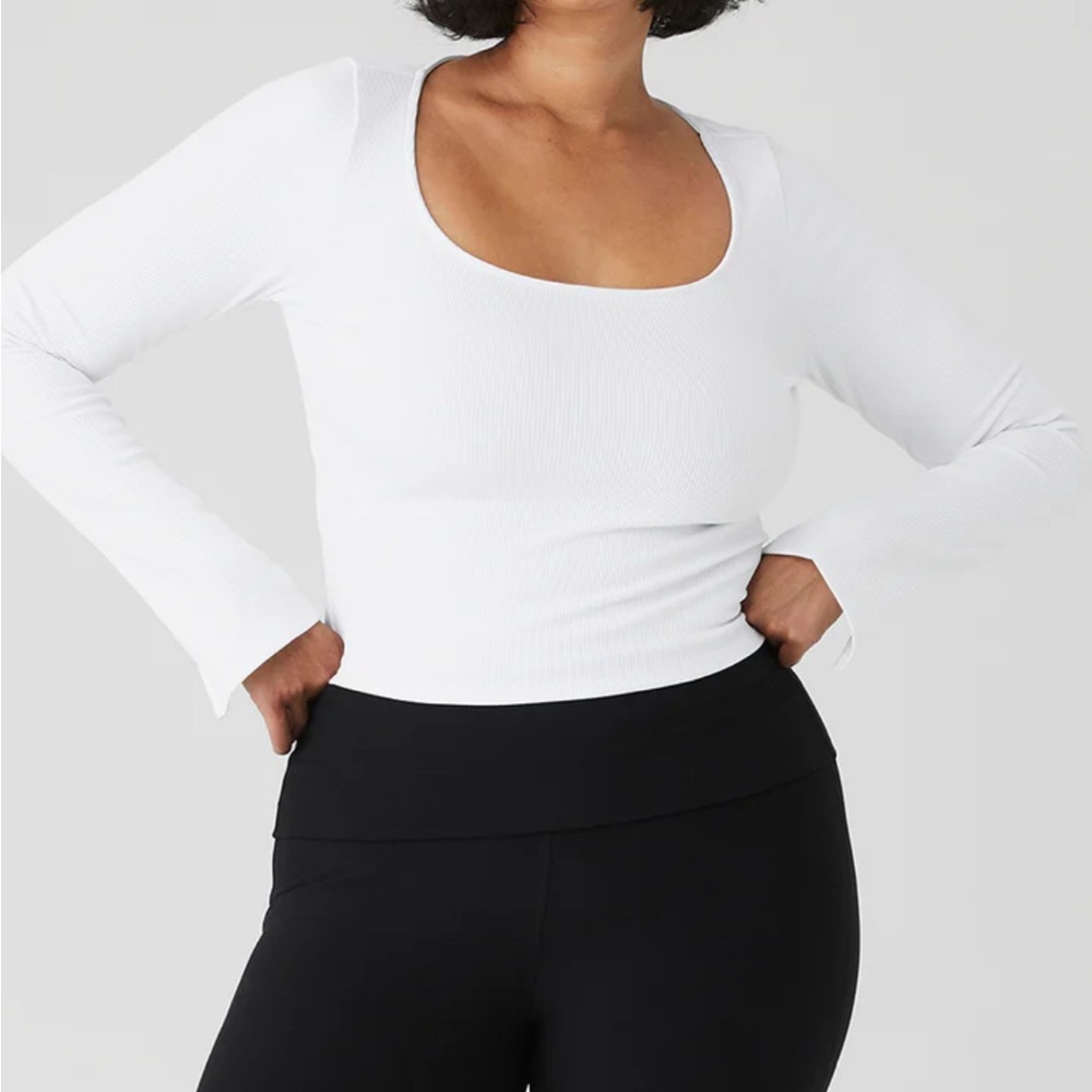 Alosoft Ribbed Show Stopper Long Sleeve Top